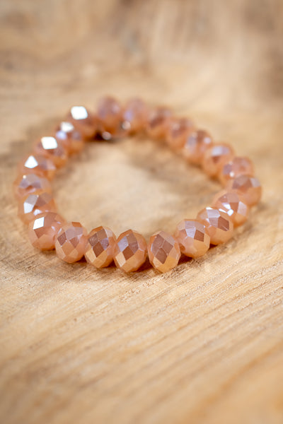Kristall-Armband, champagner-gold