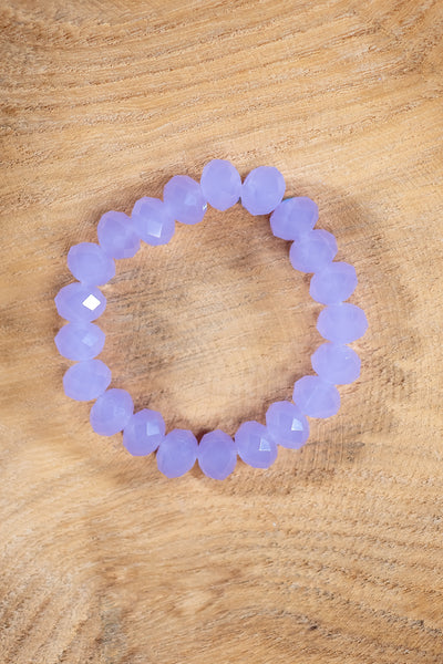 Kristall-Armband, lavendel