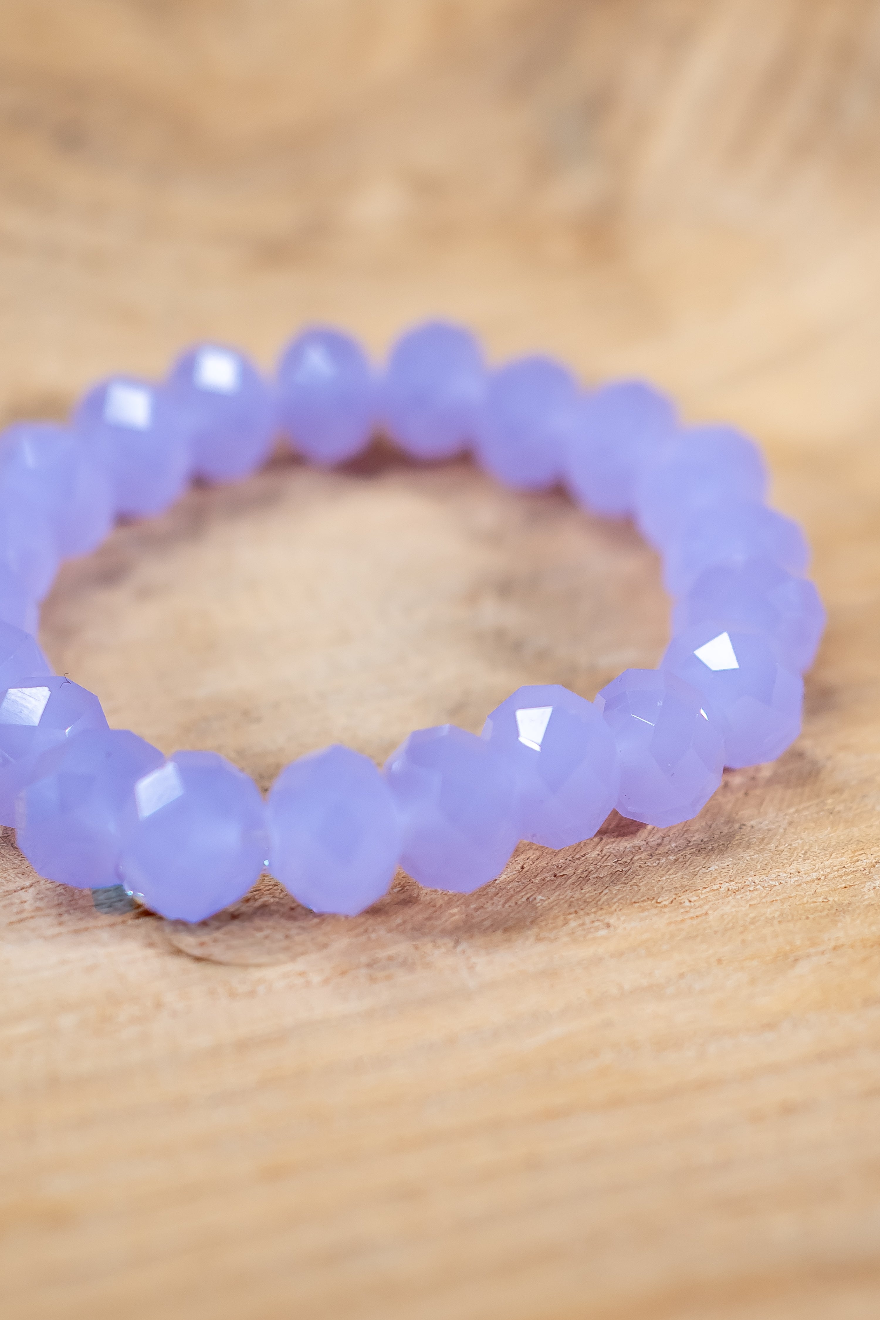 Kristall-Armband, lavendel
