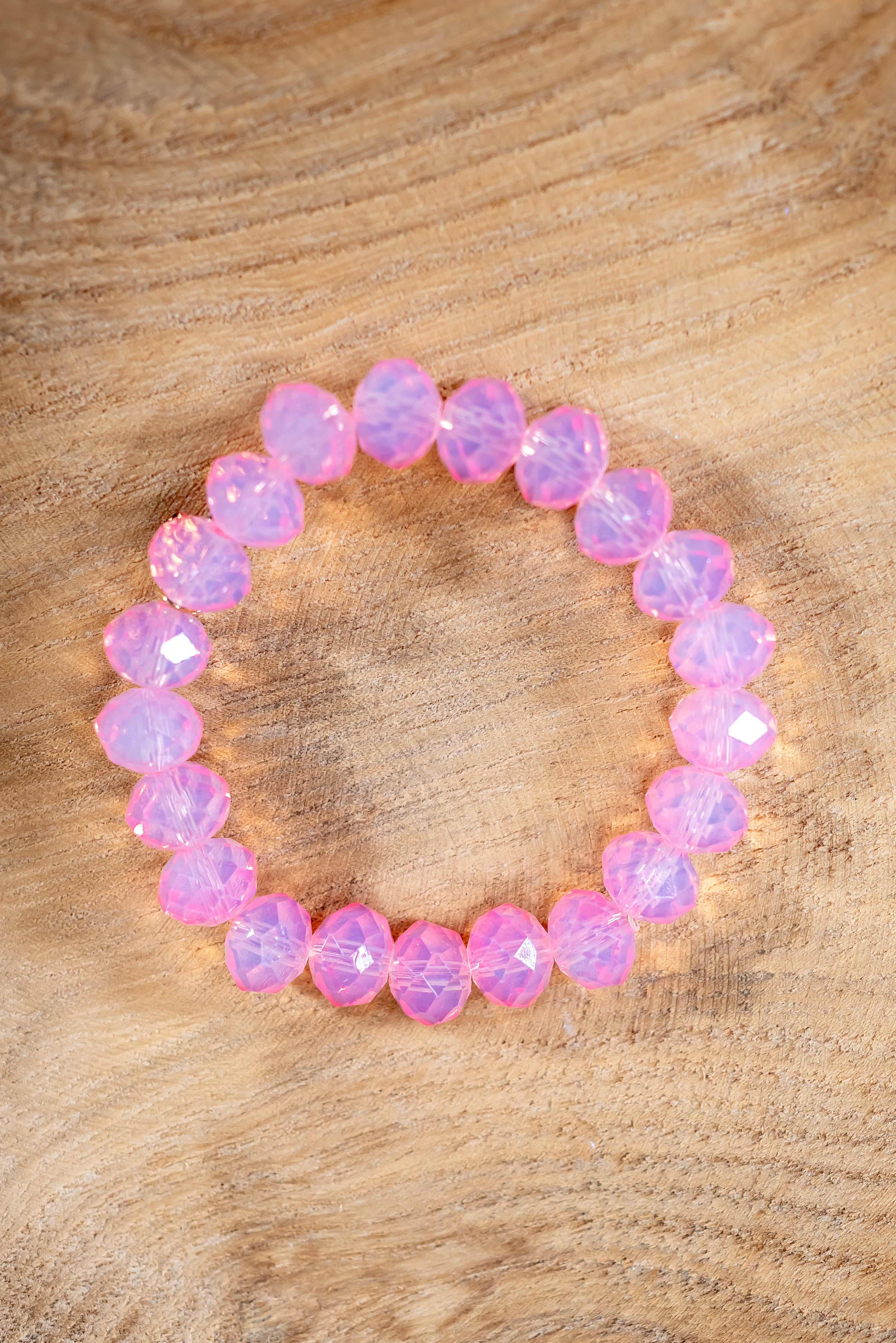 Kristall-Armband, rosa-lila