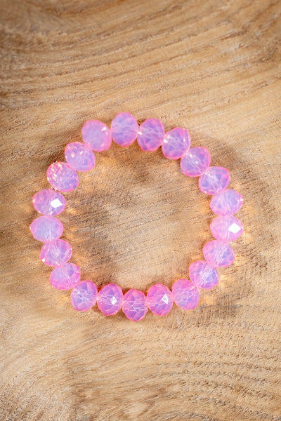 Kristall-Armband, rosa-lila