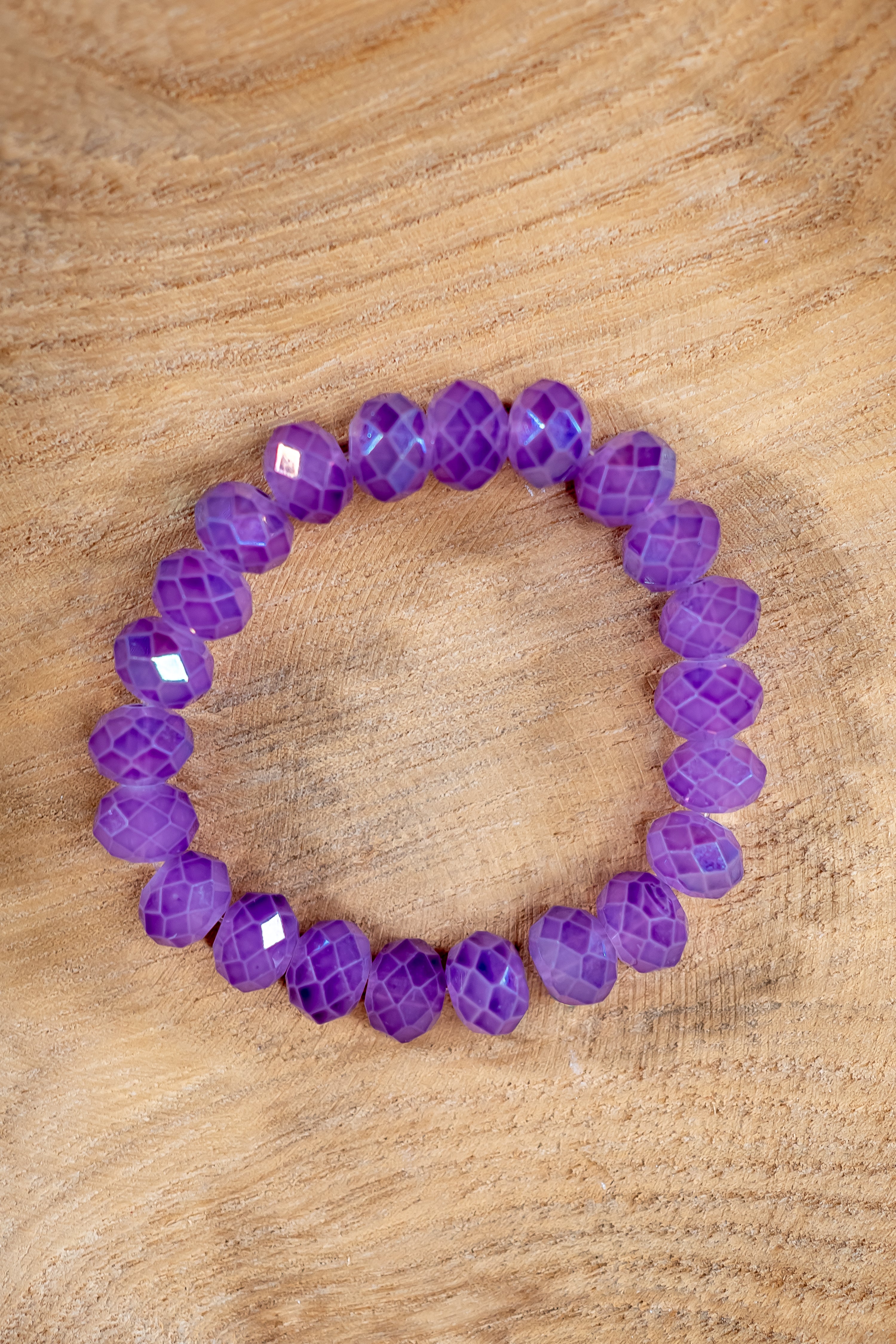 Kristall-Armband, lila
