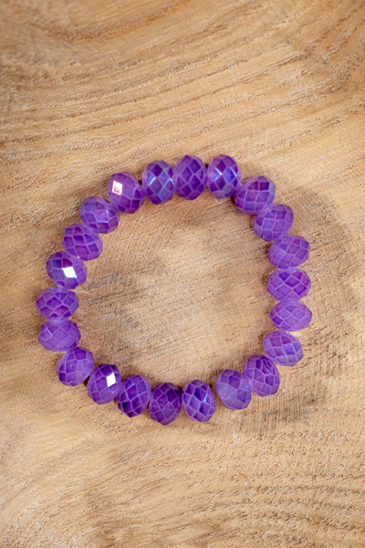 Kristall-Armband, lila
