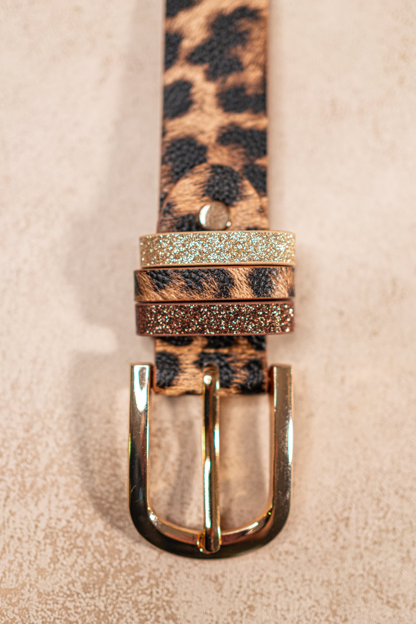 Damen Gürtel Leo 3 Cm – Animal Print In Grau/Schwarz/Braun/Beige, PU-Leder, Dornschließe Silber