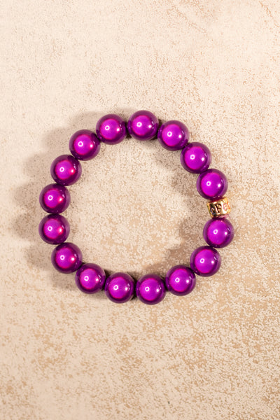 Perlenarmband Purple Elegance