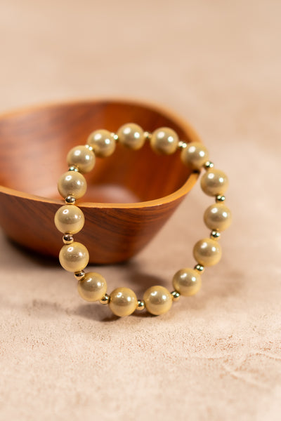 Perlenarmband Golden Elegance