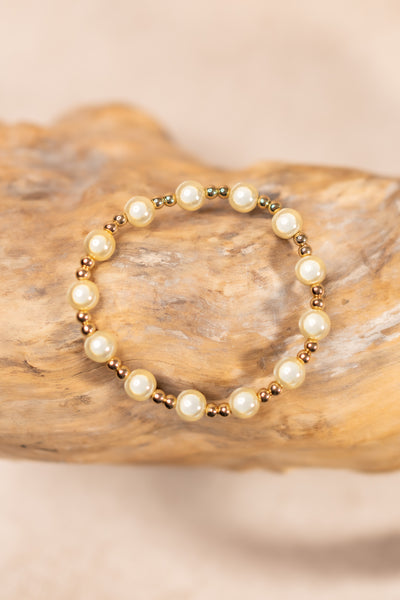 Perlenarmband Golden Charm