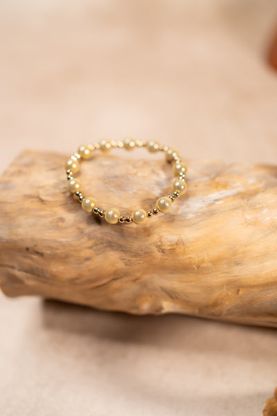 Perlenarmband Golden Charm