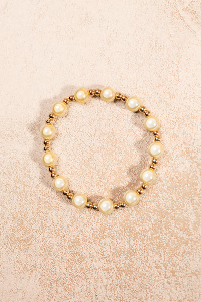 Perlenarmband Golden Charm