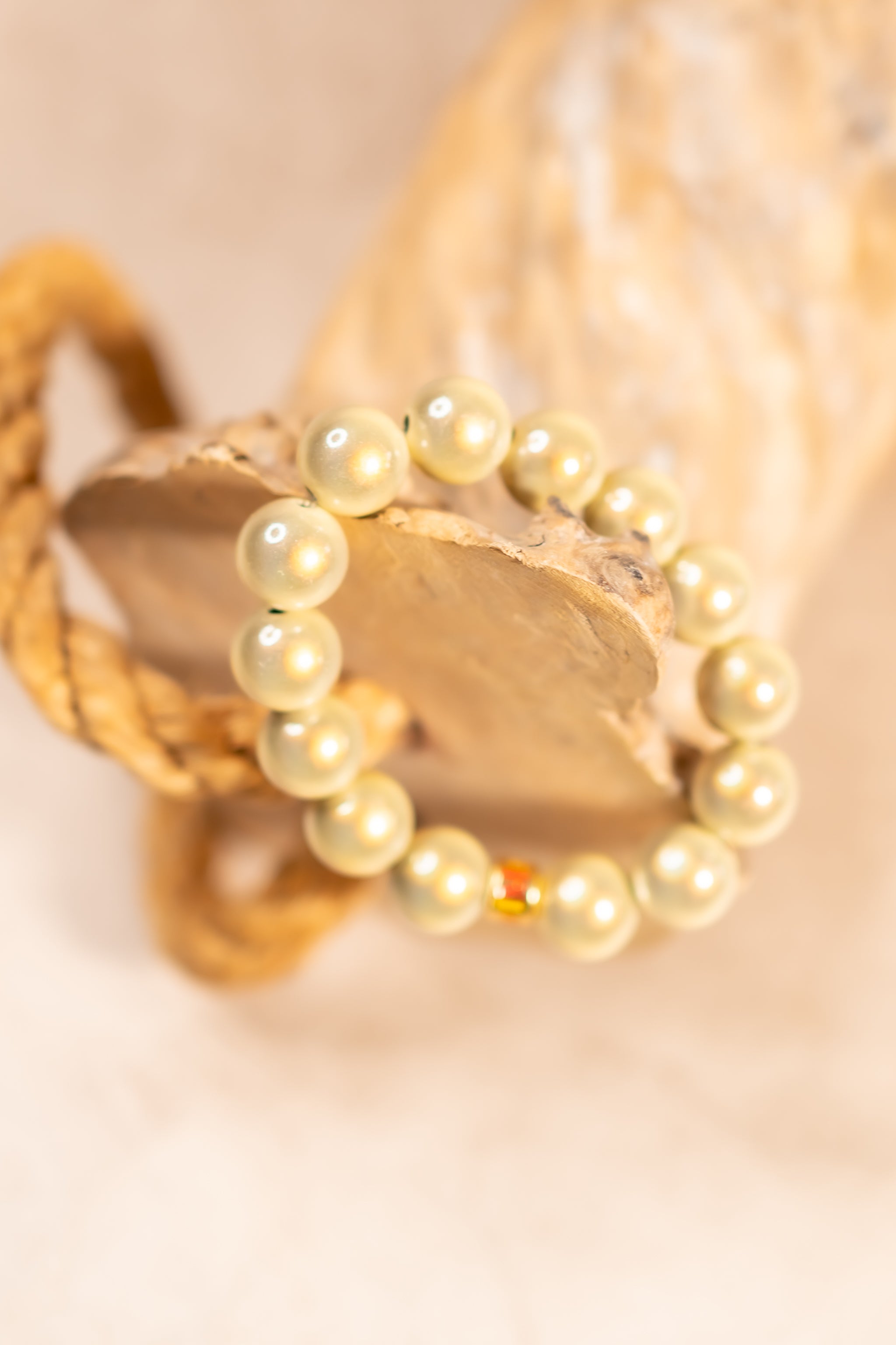 Perlenarmband Champagnertraum