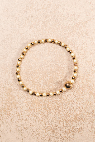 Perlenarmband Golden Grace