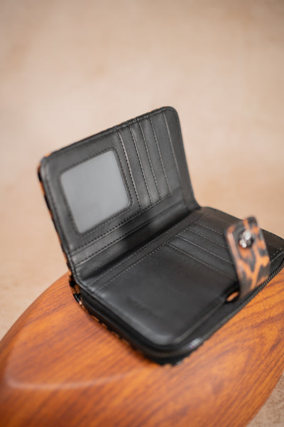 Portemonnaie  mit Leo-Print