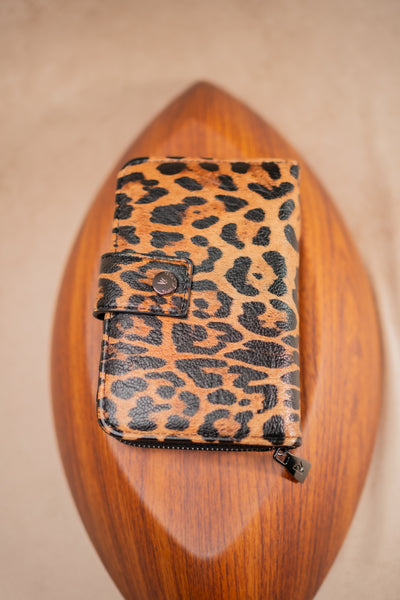 Portemonnaie  mit Leo-Print