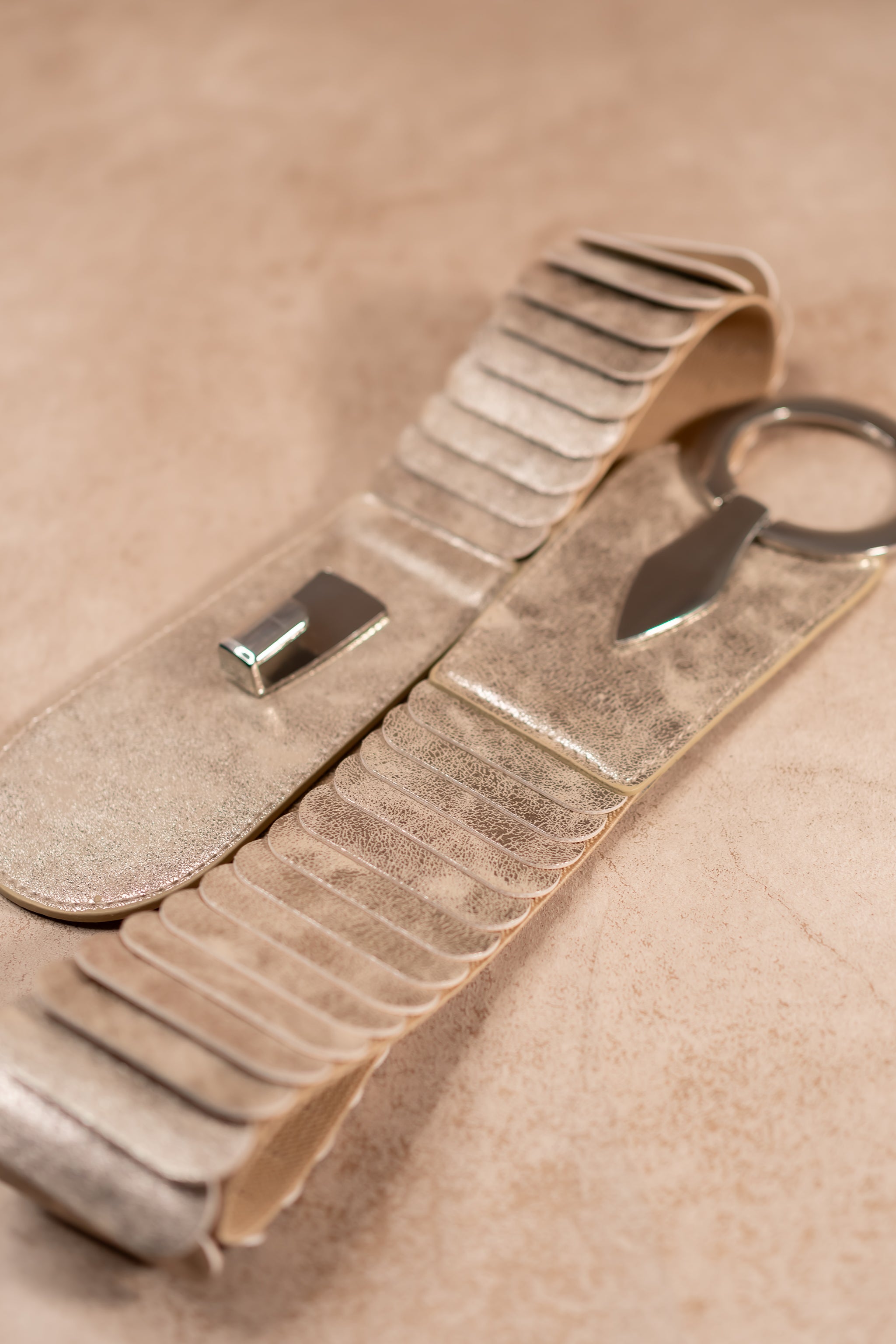 Stretchgürtel in Bronze-Gold