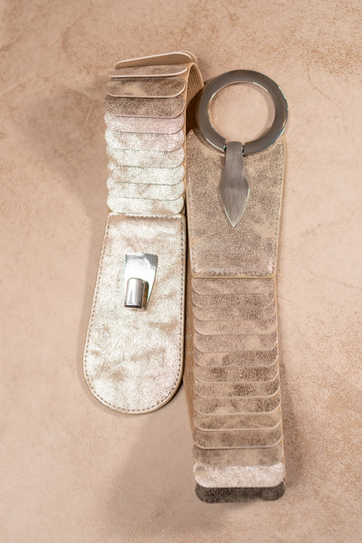 Stretchgürtel in Bronze-Gold