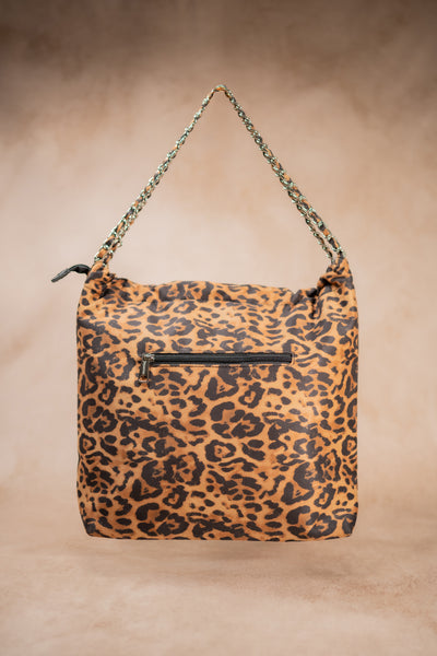 Schultertasche Leo-Print