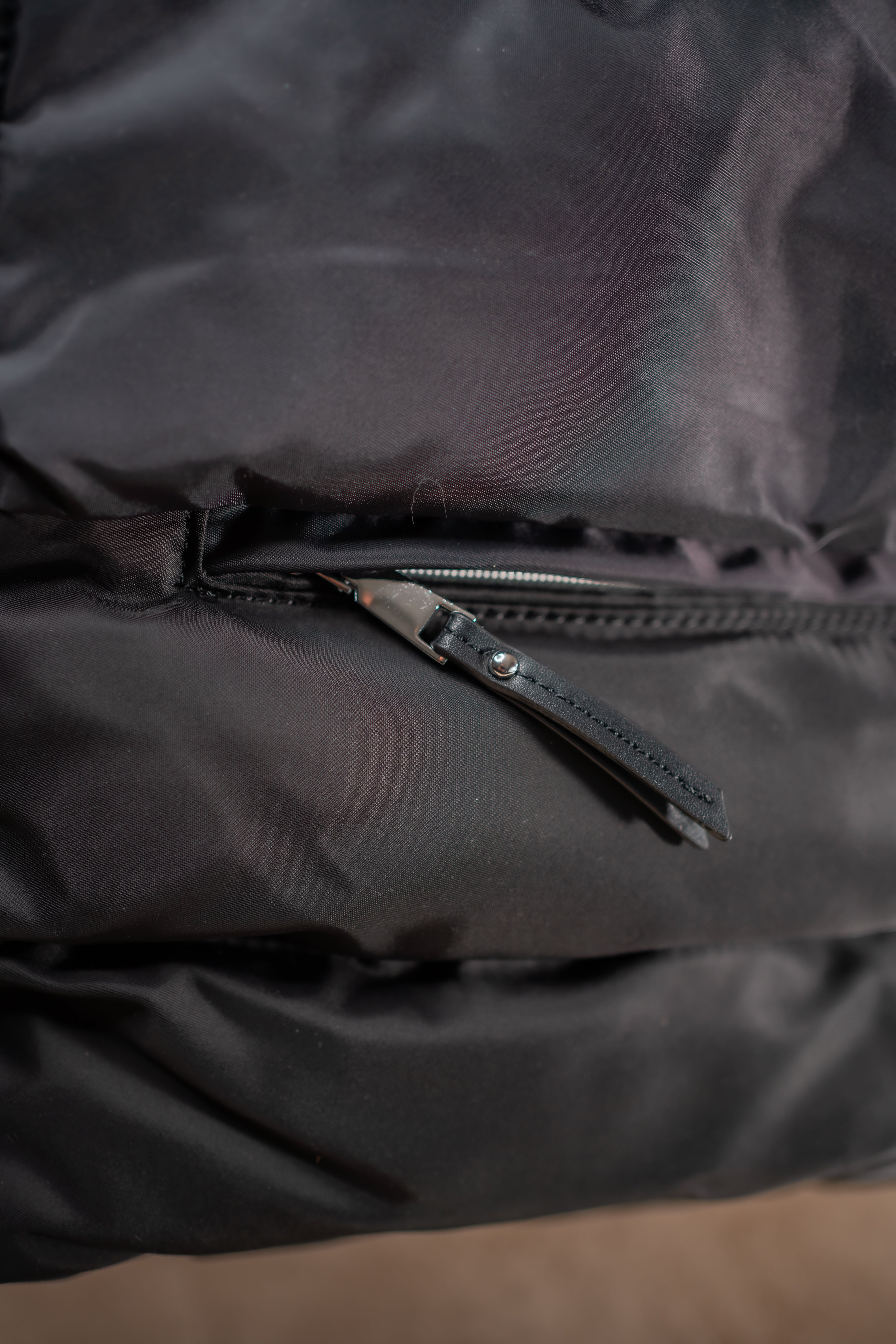 Shopper-Bag im Stepp-Look, schwarz
