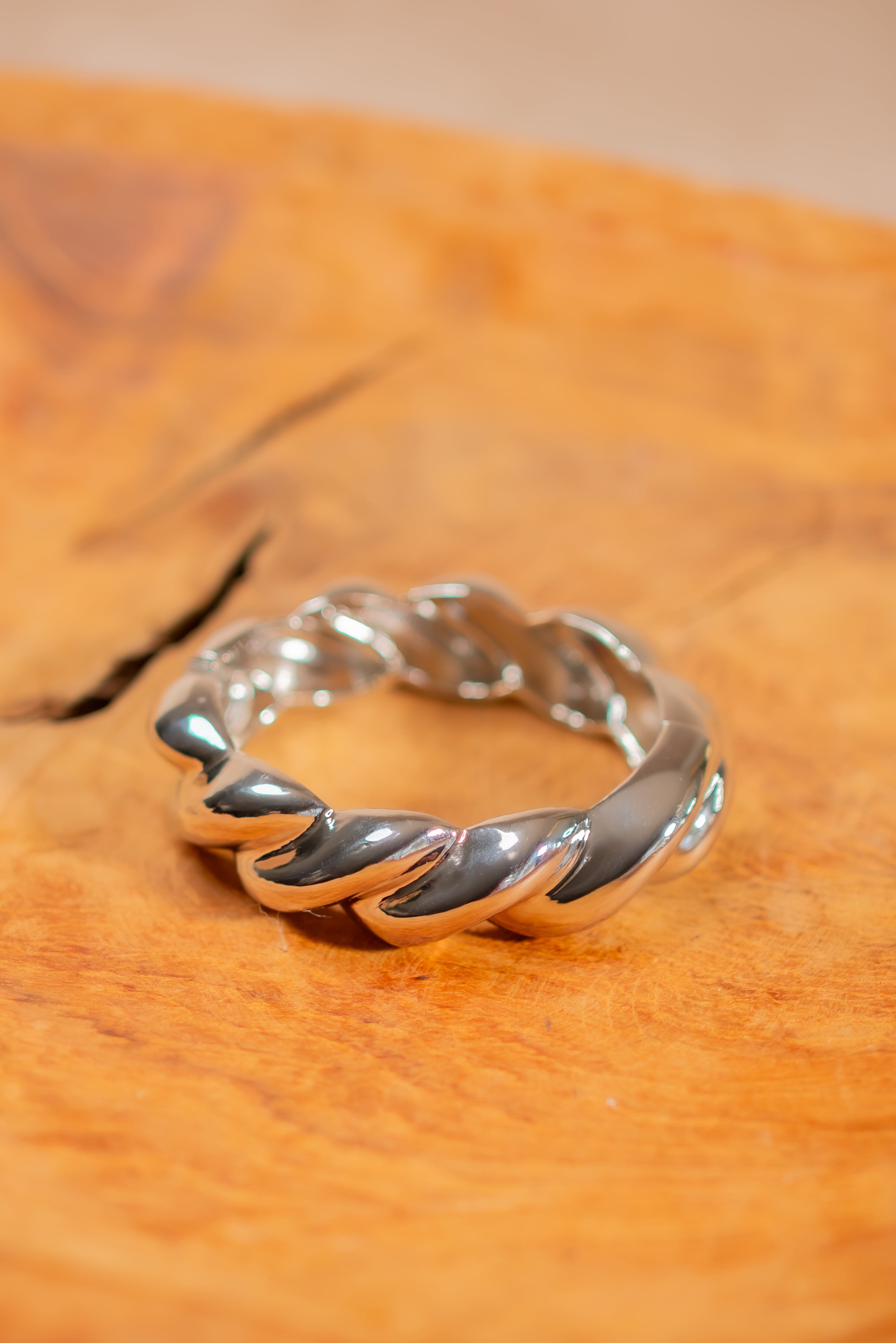 Armreif Curvy, silber