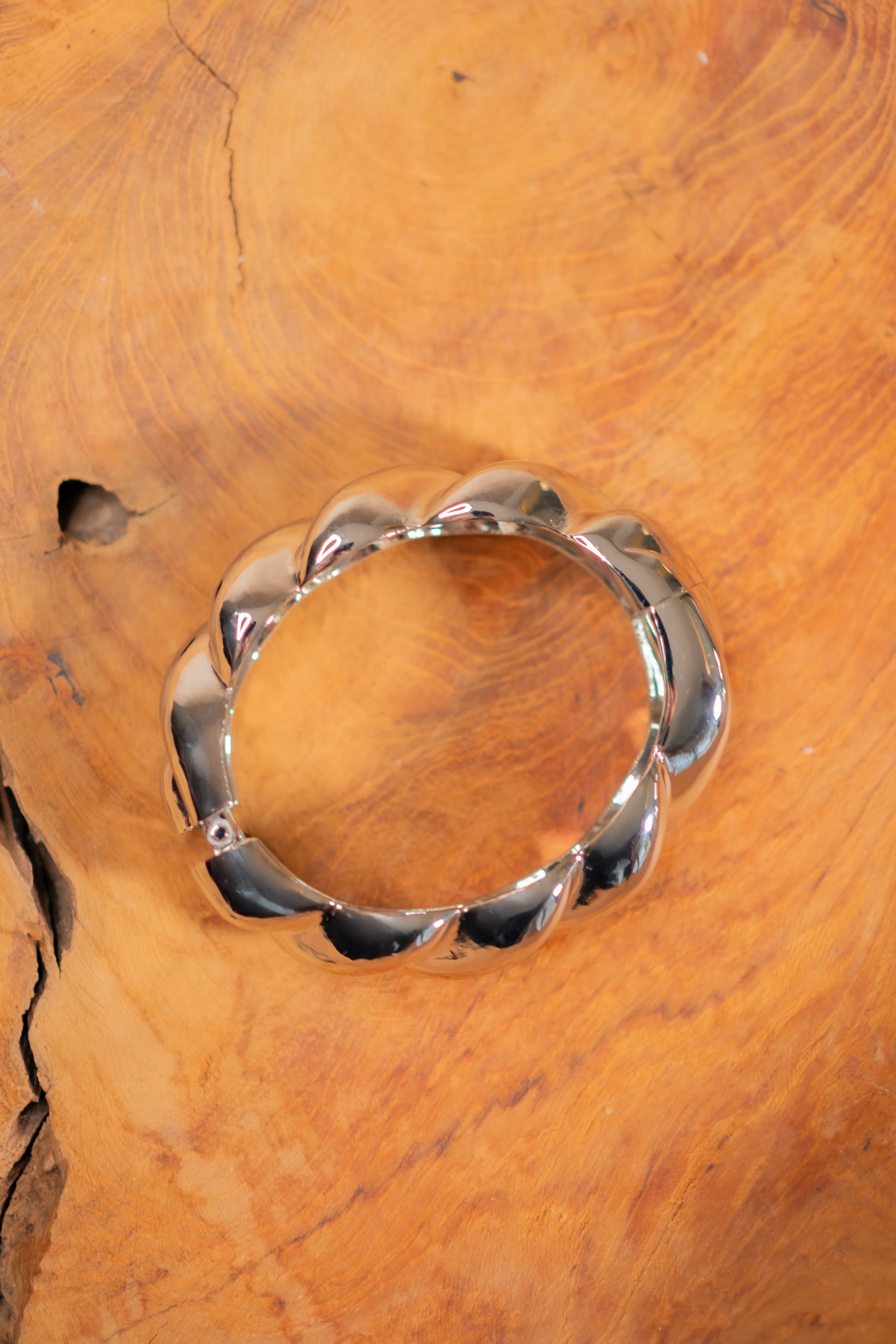 Armreif Curvy, silber