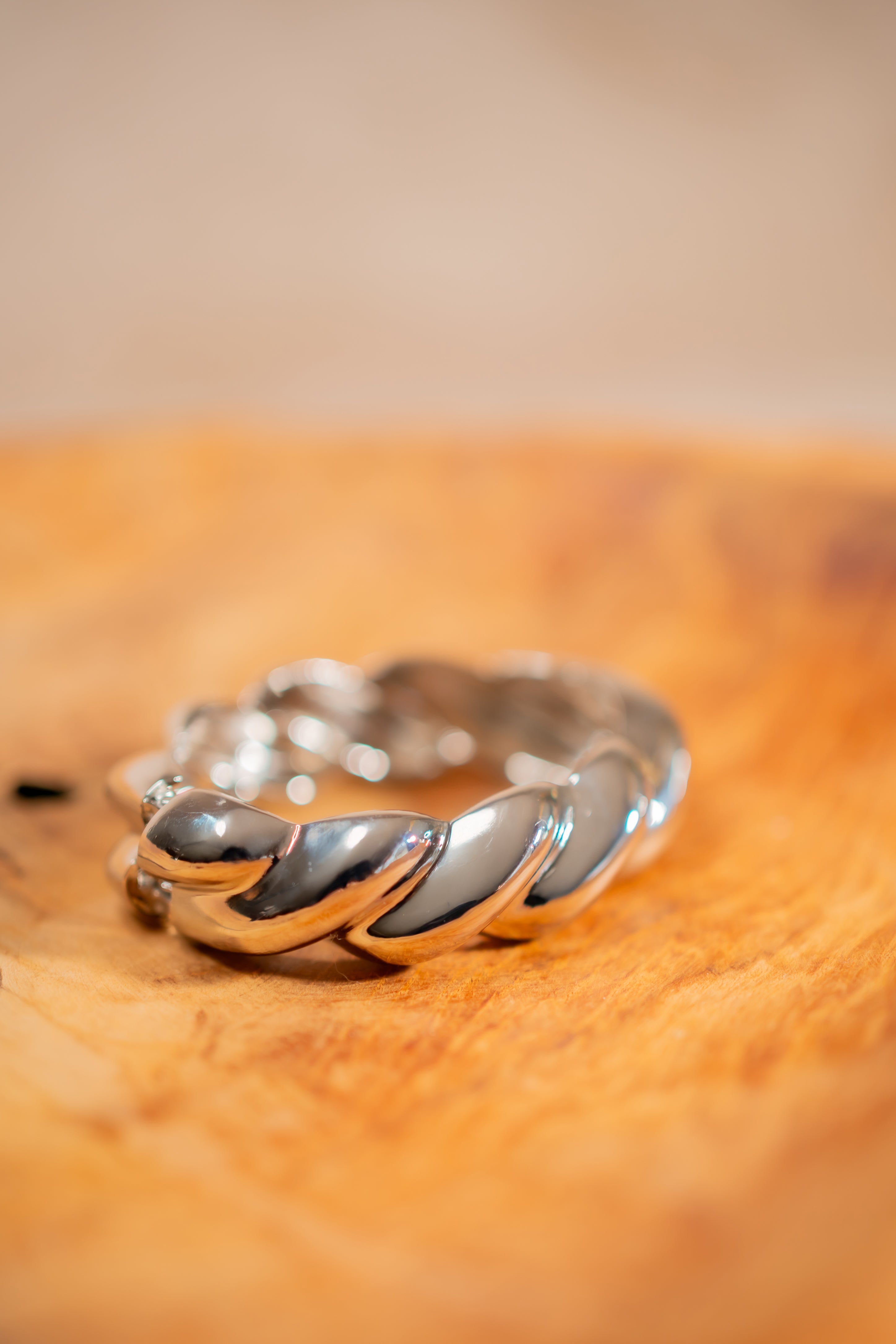 Armreif Curvy, silber