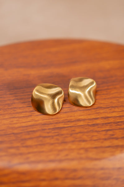 Ohrringe mit Stecker, vergoldet