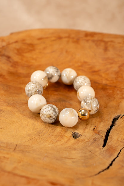 Perlenarmband, marmoriert