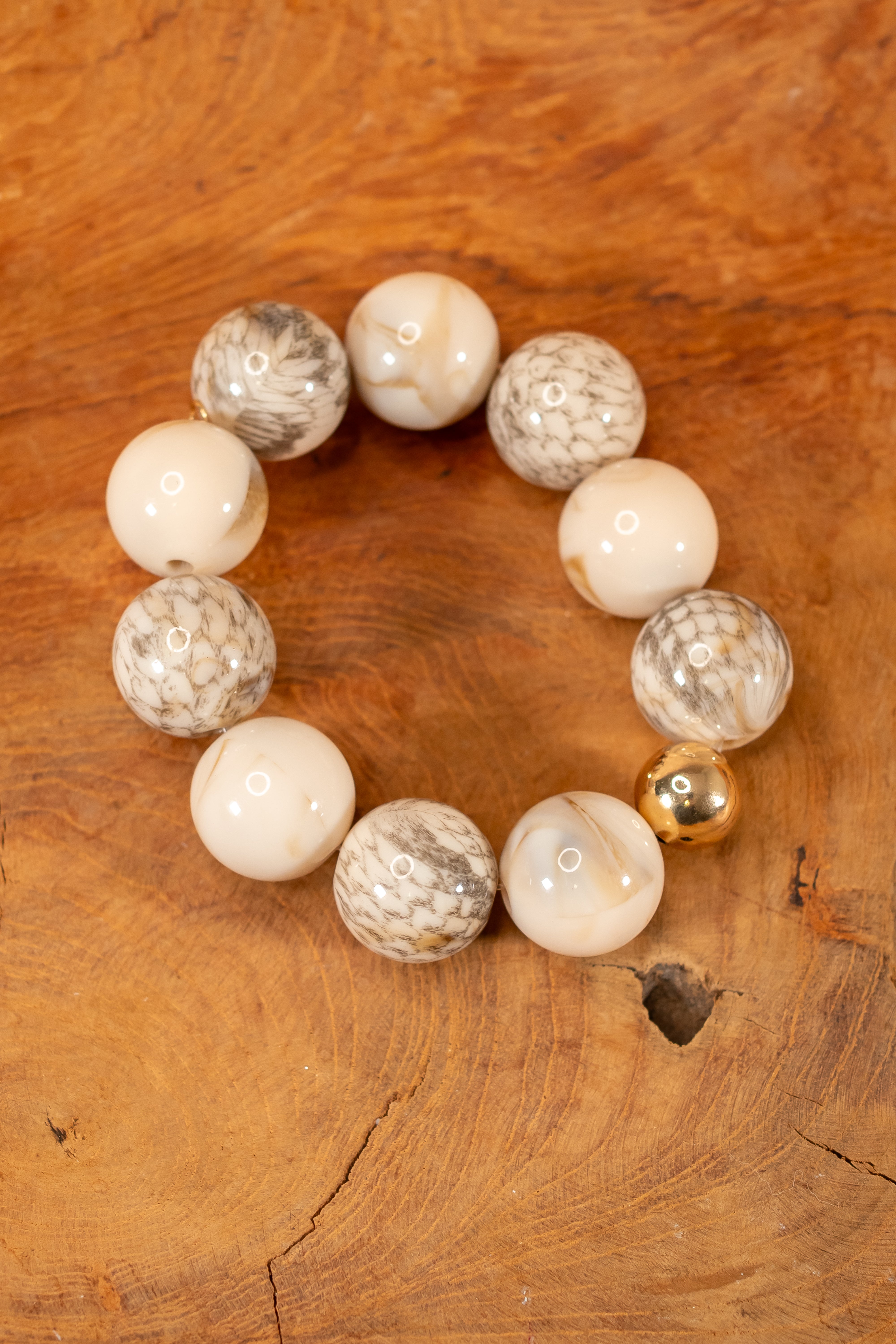 Perlenarmband, marmoriert