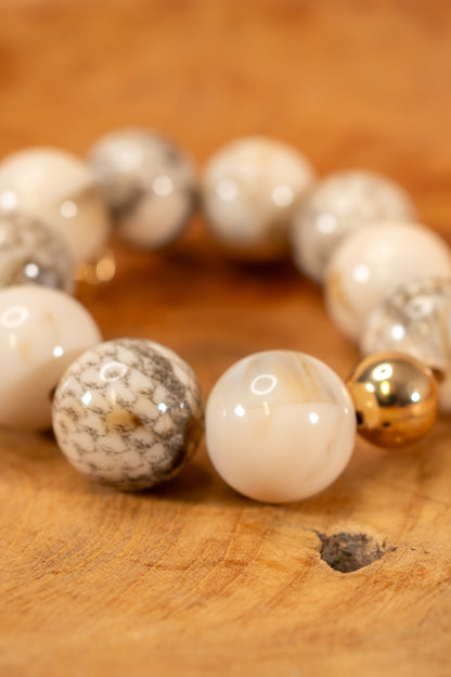 Perlenarmband, marmoriert