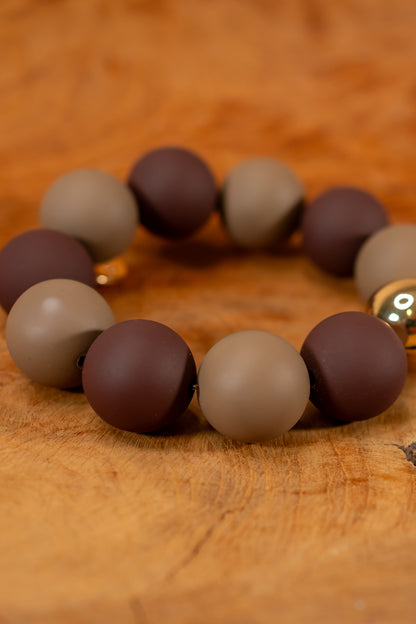 Perlenarmband, zweifarbig