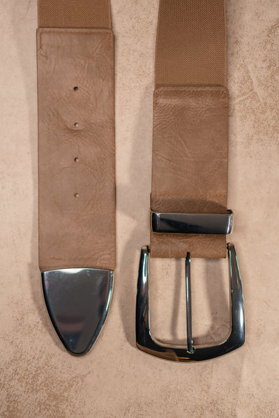 Stretchgürtel Classic Chic in Taupe