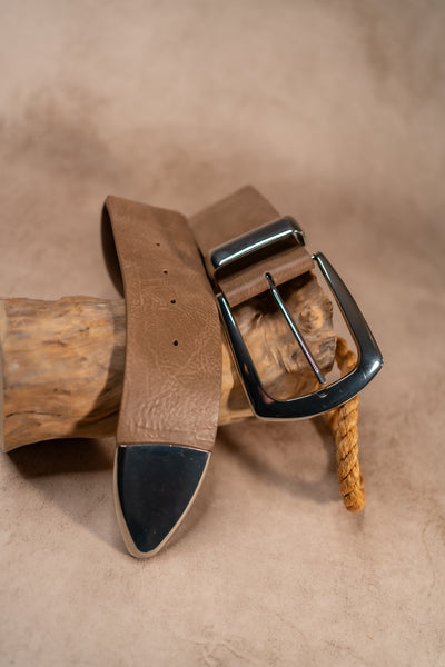 Stretchgürtel Classic Chic in Taupe