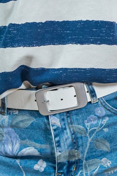 Gürtel mit Schnalle, off-white