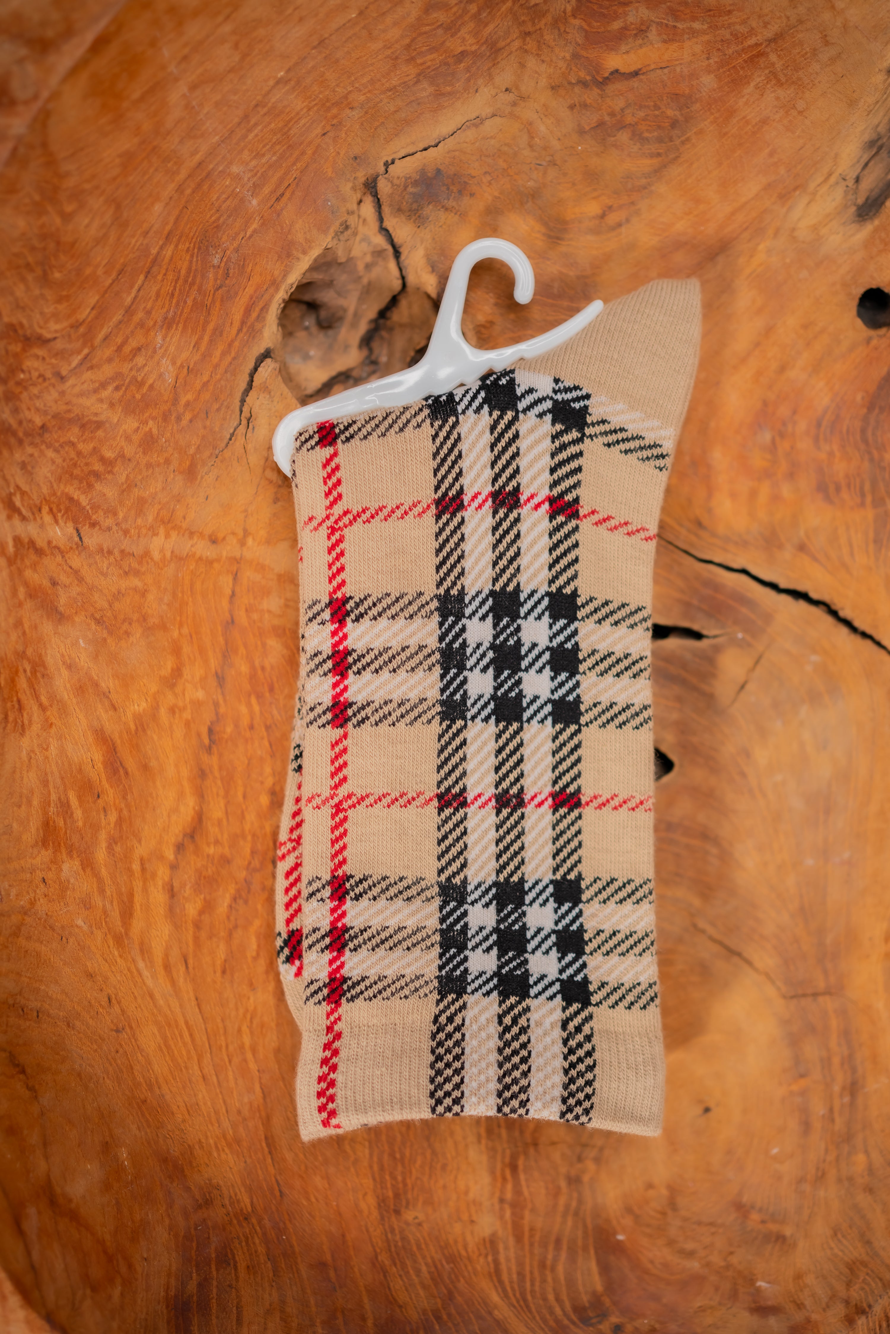 Socken im Karo-Design