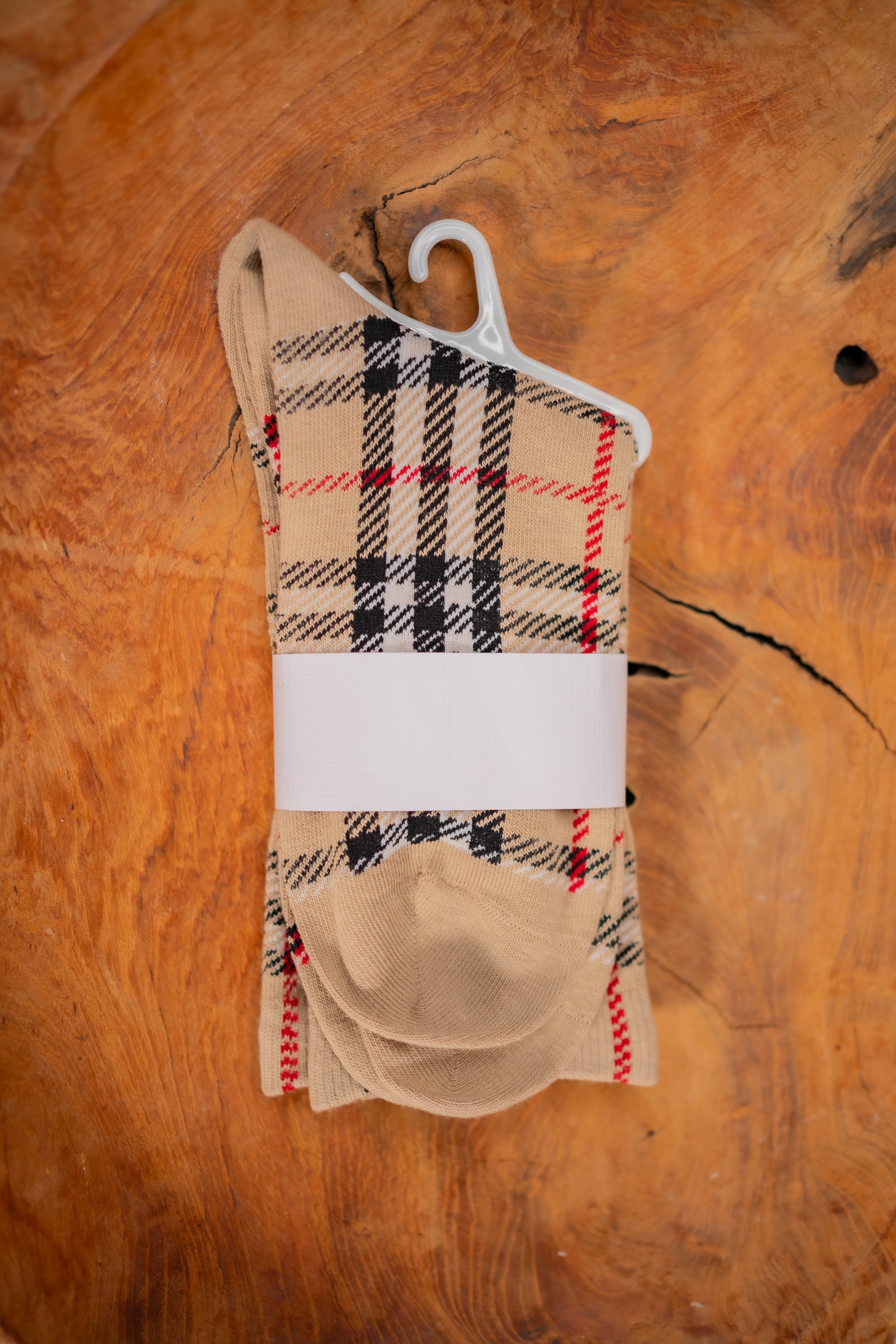 Socken im Karo-Design
