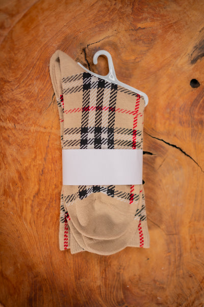 Socken im Karo-Design