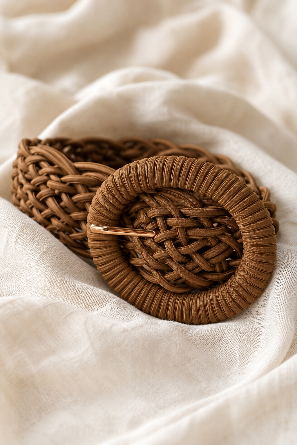 Boho Flechtgürtel, mocca