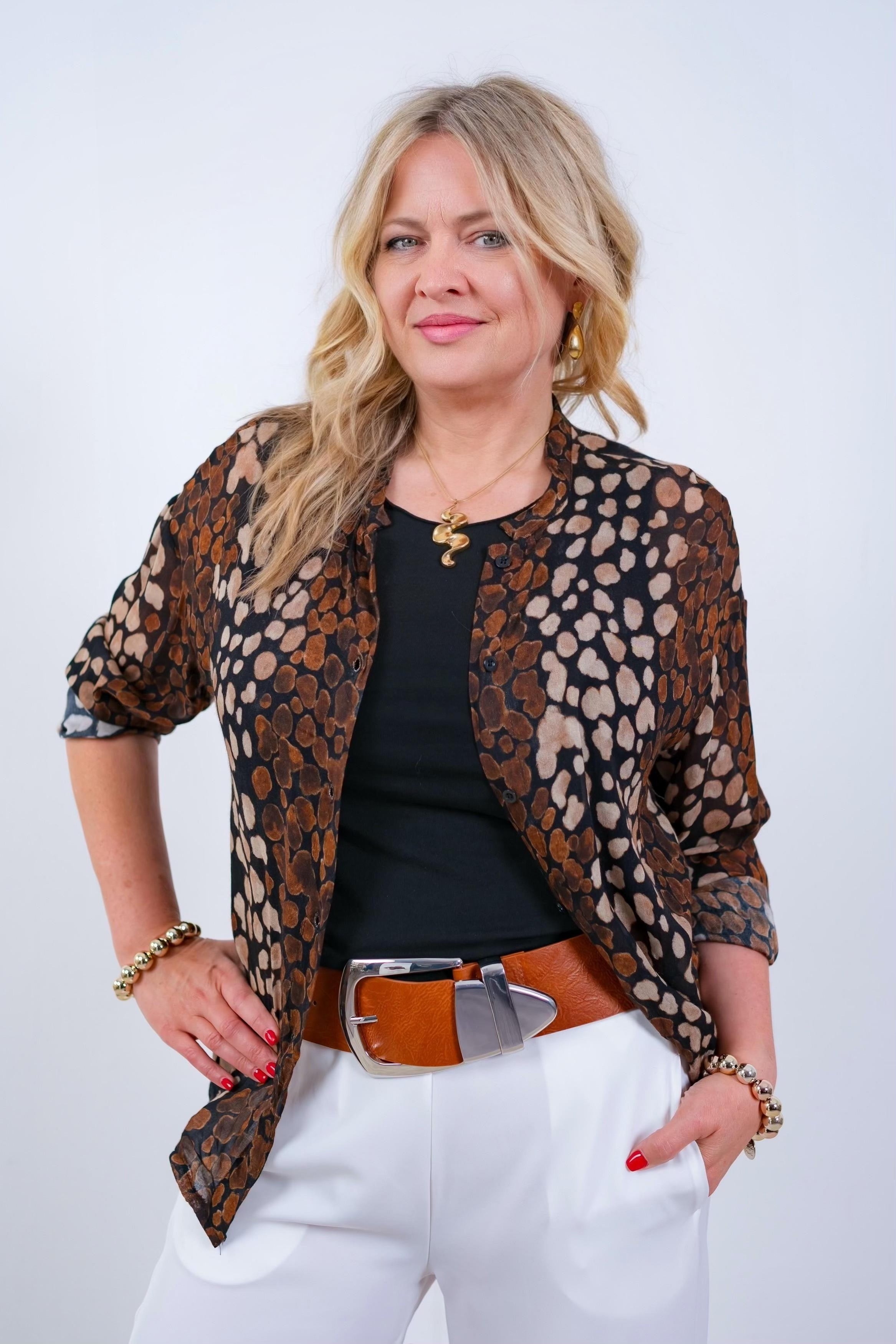 Bluse mit Muster 2.Wahl