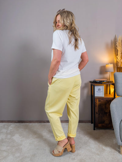 Jerseyhose in Gelb