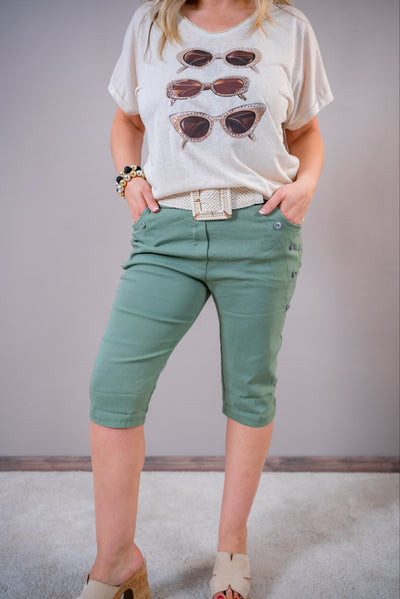 Bermuda-Shorts, khaki