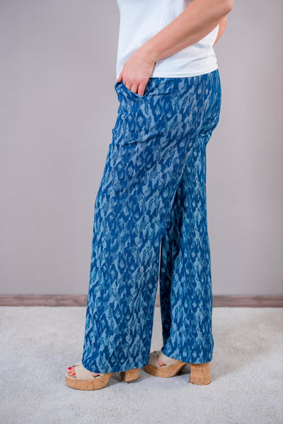 Palazzo Hose mit Allover Muster