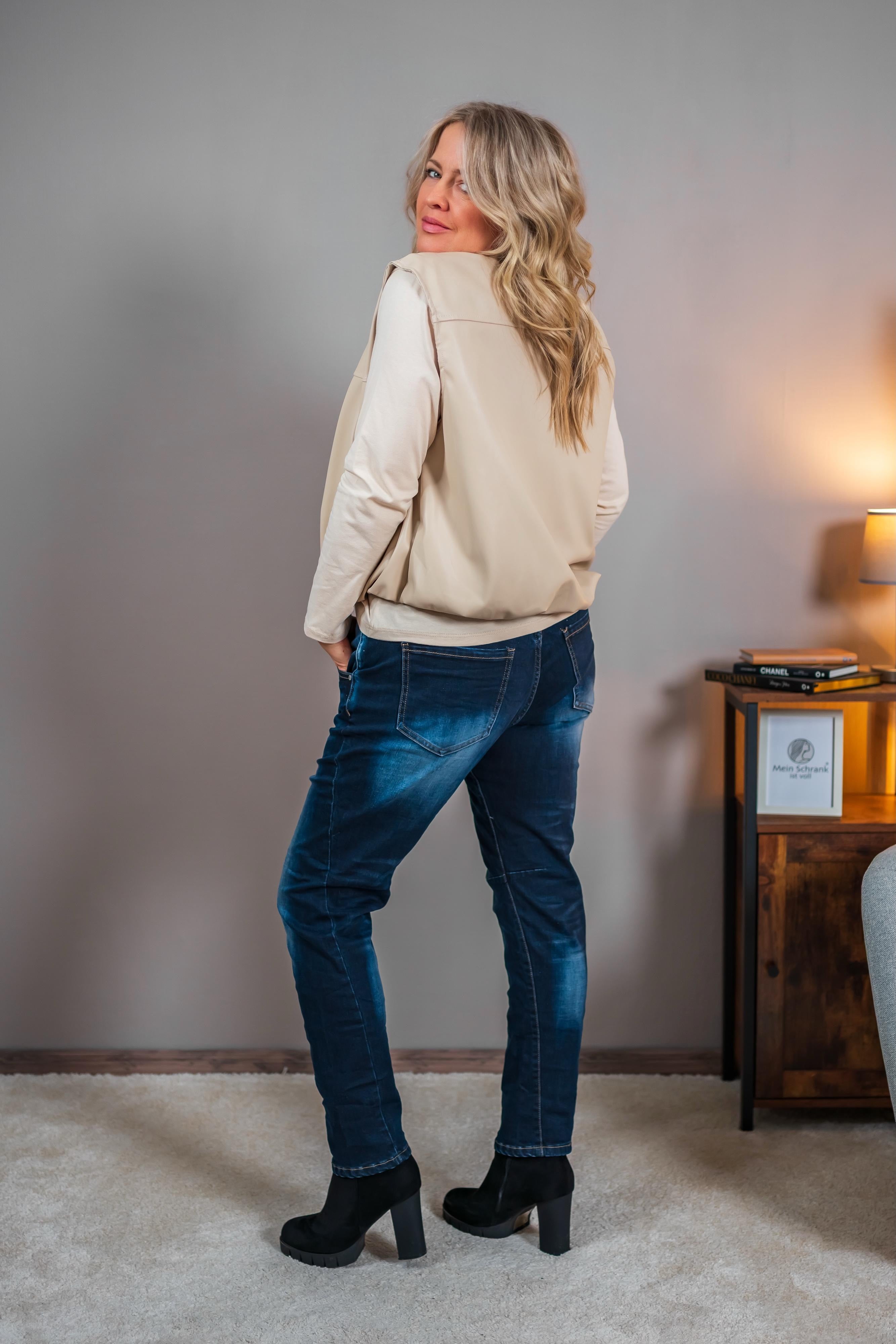 Jeans Blue Denim mit auffälliger Waschung