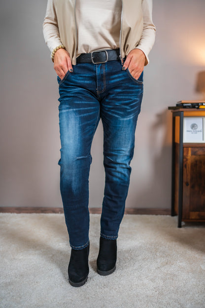Jeans Blue Denim mit auffälliger Waschung