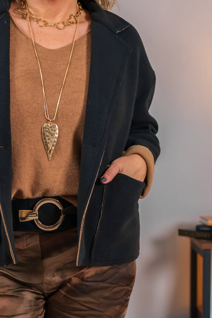 Jacke im Casual-Look, schwarz