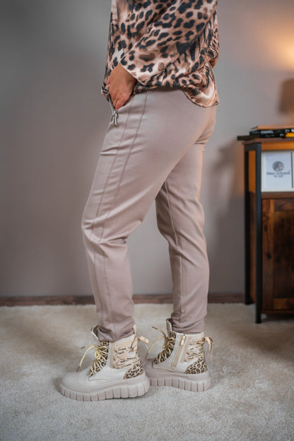 Stretchhose, taupe