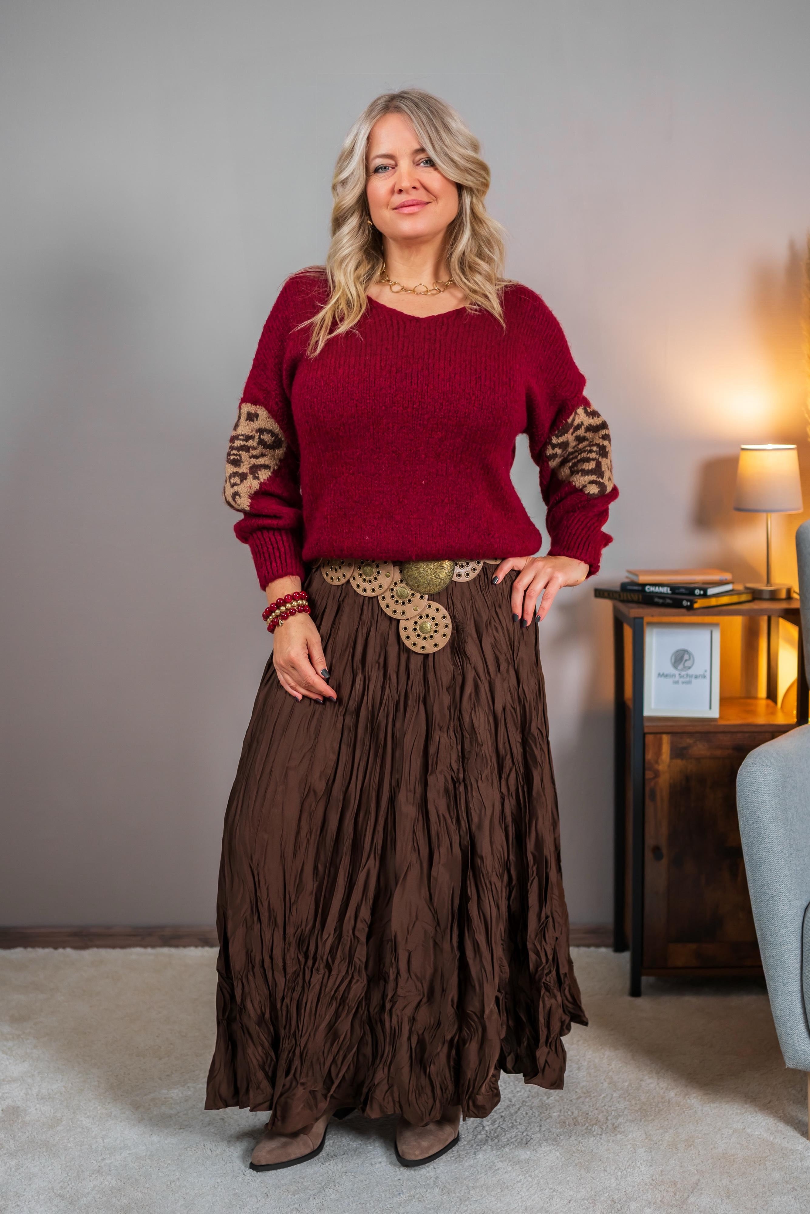 Strickpullover, bordeaux