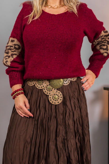 Strickpullover, bordeaux
