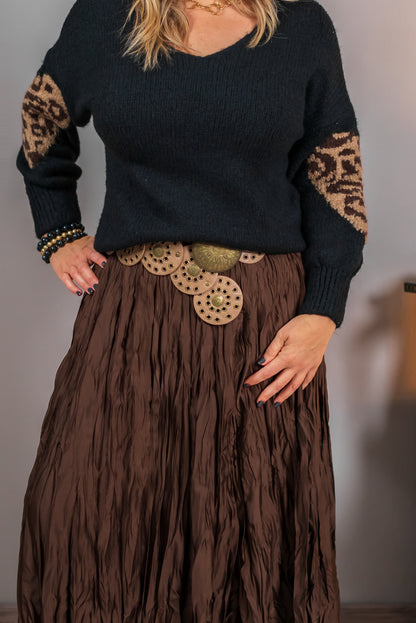 Strickpullover, schwarz