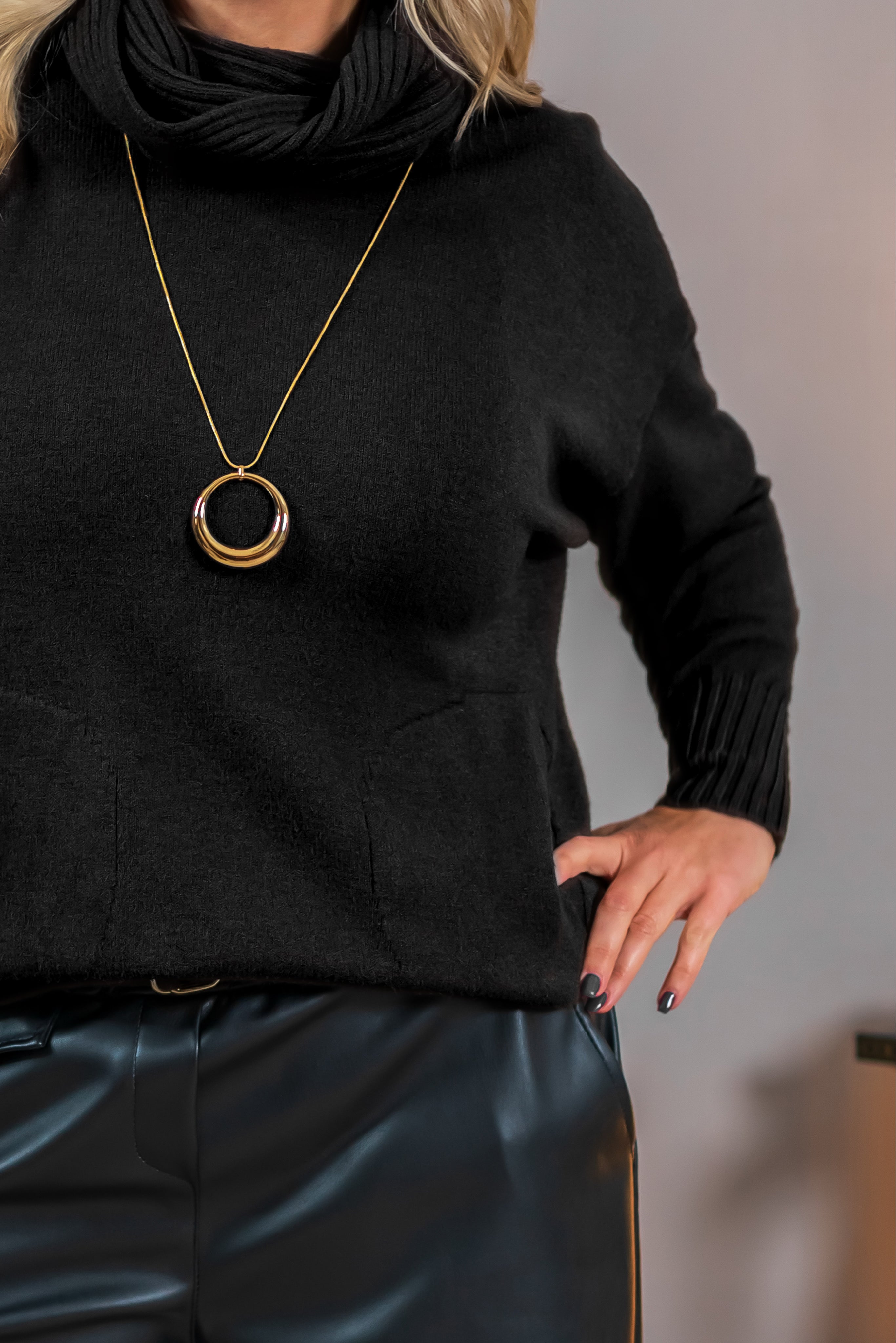 Strickpullover Tabarca, schwarz