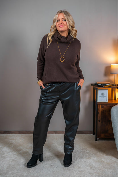 Strickpullover Tabarca, schokobraun