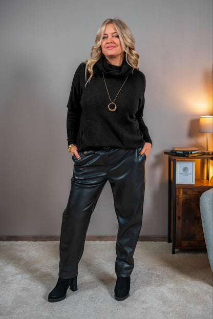 Strickpullover Tabarca, schwarz